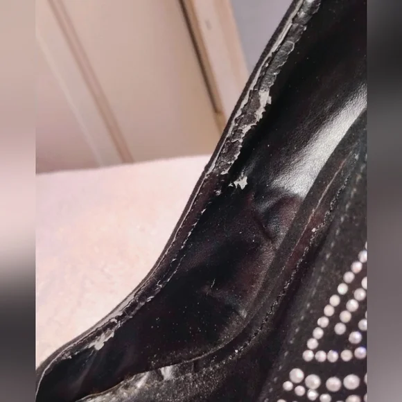Shiekh Elegant Black Heels Covered In Rhinestone - Picture 10 of 17